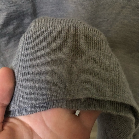 Calvin Klein Gray Men’s Crewneck Sweater - Extra Fine Merino Wool Size Medium - Picture 3 of 6